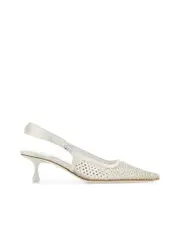 Jimmy Choo Embellished Mesh Amel Pumps