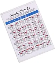 TOYANDONA 1pc Guitar Chord Practice Chart Chord Diagrams Guitar Note Stickers Electric Guitar Chord Trainning Guide Guitar Note Chart Guitar Chord Poster Chord Chart Poster