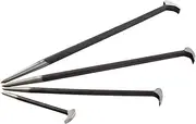 SUNEX TOOLS 9804 Rolling Head Pry Bar Set, 6-Inch - 20-Inch, 4-Piece