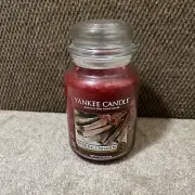 Yankee Candle SPARKLING CINNAMON Large Jar Candle, 22oz WHITE LABEL