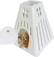 Indoor Dog House Outdoors Plastic House Small Medium Puppy Kennel Door Breathable Dogs Supplies