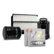NGK Platinum Spark Plugs & NTK Filter Kit for Holden Monaro V2 Statesman WH