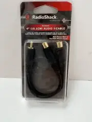 RadioShack 4-Inch(10.1CM) Shielded Audio Y-Cable - Dual RCA Female To RCA Male