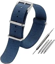 [AMGHCGTEEW] Universal Nylon Canvas Watch Strap Fit For DW Fit For Briston Fit For Rolex 18mm 20mm 22mm Black Red Green Khaki Blue Sports Men And Women Watchband