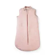 Baby Studio Infant Soft Sleeveless Sleeping Bag Dusty Pink/Stars Cotton 2.5 Tog 18-36M