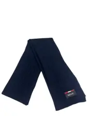 Bally 6240323 Men's Blue Knit Wool Scarf MSRP $215