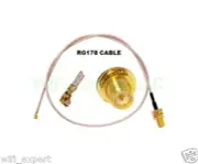 RG178 U.fl IPX to RP-SMA Male Pigtail Cable For WIFI Wireless LOW LOSS USA