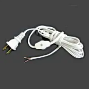 8' White cord w/line switch TR-2852
