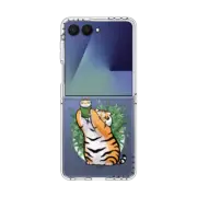 Galaxy Z Flip7 Clear Magnetic Case Dragon Boat Festival by Bu2ma