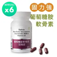 在飛比找momo購物網優惠-【佳醫】Salvia葡萄糖胺軟骨素加強錠6瓶共360顆(6合