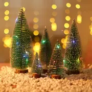 Tabletop Mini Christmas Tree With LED Lights Xmas Home Tabletop Decor Tree USA