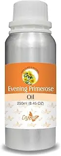 CRYSALIS Evening Prime Rose (Oenothera) Oil| Pure & Natural Undiluted Carrier Oil Organic Standard for Skin & Hair Care|Excellent Moisturizing Properties, Skin Conditions - 250ml/8.45 Fl Oz