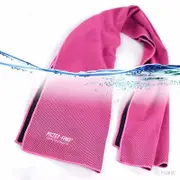 Catzon RH20 1pc Sports Ice Towel Portable Fitness Fast Cold Sense Summer Quick-drying Towel For Outdoor Yoga Sports-Rose Red