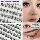 10 Rows Cluster Lashes No Glue Soft Idol Lash Clusters Self Adhesive Lashes