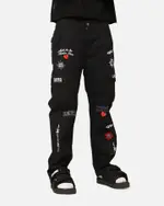 [LOITER] Loiter Sketch Cargo Pants Black - Size 36 36 Black
