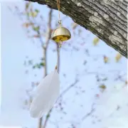 Small Wind Chimes Mini Wind Chimes Brass Hanging Wind Bell Lucky Clover Wind ...