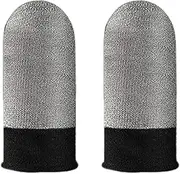 Game Finger Sleeve - Fingertips Silver Fiber Anti-Slip Cots Protector Finger Sleeve - Breathable Touchscreen Covers, Thumb Protectors for Women, Men