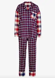 PETER ALEXANDER Houndstooth Bamboo Cotton Flannelette Pyjama Set Size XL NWT