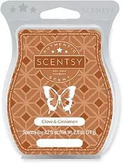 [Scentsy] Clove and Cinnamon Bar Wickless Candle Tart Warmer Wax 3.2 Fl Oz, 8 Squares