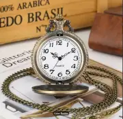 Statue Of Liberty Dome Coin Collectible Vintage Quartz Pocket Watch !!!