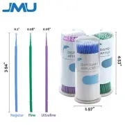 400/Box JMU Micro Applicator Brush Dental Microbrush Tips Regular/Fine/Ultrafine