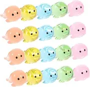 SUPVOX 40pcs Fish Tank Decoration Accessories Aquarium Animal Decor Small Fish Tank Aquarium Decorations Ocean Animal Figurines Micro Landscape Sea Lion Aquatic Mini Figure Resin Colorful