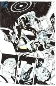 DC Comics Sandman Issue 4 Pg 12 Original ART by Riley Rossmo Wesley Dodds SPLASH