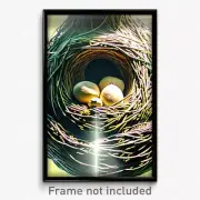 Pixel Art Poster - Harmonious Nest (8 Bit Psychedelic Trippy Video Game Print)