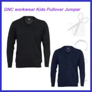 DNC workwear Kids Pullover Jumper Wool Blend Anti-Pill 50% Wool 50% Acrylic New