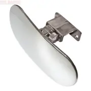 Shatter Proof Chrome Ski Boat Mirror Bracket Convex Lens Adjustable Positions