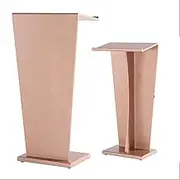 Portable Church Pulpit Stand - Podium Modern MDF Podium Floor Standing Lectern Table for Office, Classroom, Restaurant - 55 * 35 * 110CM Pulpit Office Reception Desk