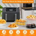 2Pcs Square Air Fryer Rack 8 inch Stainless Steel Dehydrator Rack ShFmn