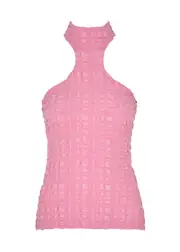 Nanushka Marinde Seersucker top - Pink - S (UK 8-10 / S) S (UK 8-10 / S)