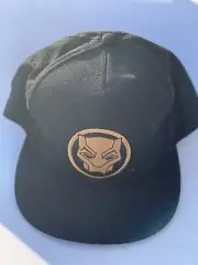 BLACK PANTHER WAKANDA FOREVER BLACK BASEBALL CAP / HAT - NEW WITH TAGS