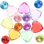 Abaodam 100Pcs Acrylic Gems for Crafts DIY Jewels for Bling Rhinestone Stickers for Phone Cases Hair Accessories Creative Projects Safe Design