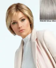 Raquel Welch Classic Cool Textured Cut Wig R56-60 Silver Mist Softly HAIRUWEAR