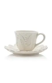 [Moda Domus] Set-of-Six Lily of the Valley Ceramic Tea Cup and Saucers