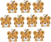 [COHEALI] Alloy Jewelry Charms Set Tiger Head Pendants for Bracelet Earrings Craft Making