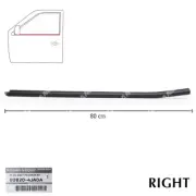 For Nissan Navara NP300 D23 2015 - 22 Rh Outer Door Window Rubber Seal Belt