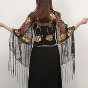 Women's Wrap Elegant Sun Protection Sleeveless Wedding Wraps With Tassel For Wedding Summer