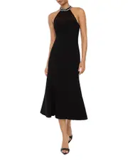 Likely Lirio Embellished Halter Neck Midi Dress 8