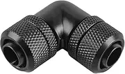 Water Cooling Connector Black PC Water Cooling Two Touch Connection Thread 90 Degree Elbow Connection Pipe for Water Cooling Systems