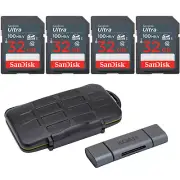 SanDisk Ultra 16GB Class 10 SD Memory Cards with Koah Pro Memory Storage Case