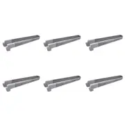 6x Appetito Toaster Tongs w/ Silicone Tip Charcoal Kitchen Cooking/Baking Tools