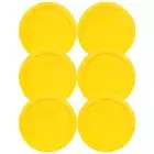 Pyrex 7201-PC 6" Meyer Lemon Yellow Round Plastic Lid for 4 Cup Glass Bowl 6PK