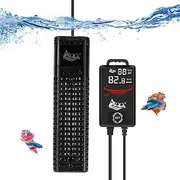 AQQA Aquarium Heater, 300W/500W/800W/1000W/1200W Submersible Aquarium Heater with Digital LED Display Suitable for Freshwater and Saltwater Aquariums