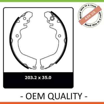 New *PROTEX* Brake Shoes - Rear For MITSUBISHI LANCER CC 4D L/B FWD. (for: Mitsubishi)