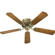 Quorum Custom Hugger Ceiling Fan, Antique Brass - 11525-4