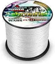 Ashconfish Braided Fishing Line-8 Strands Super Strong PE Fishing Wire 100M/109Yards-Abrasion Resistant Braided Lines-Incredible Superline-Zero Stretch-Superfine Diameter