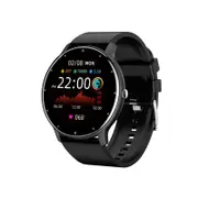 Smart Watch Men Full Touch Screen Sport Fitness Watch IP67 Waterproof Bluetooth For Android ios smartwatch Men+box - Black